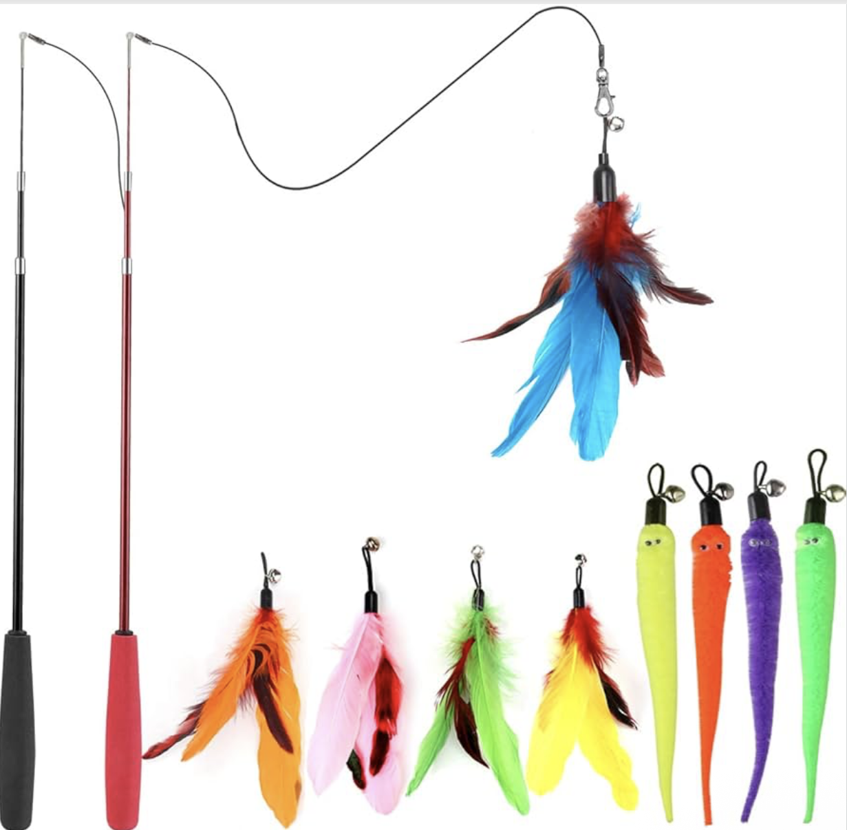 Retractable Wand Cat Toy